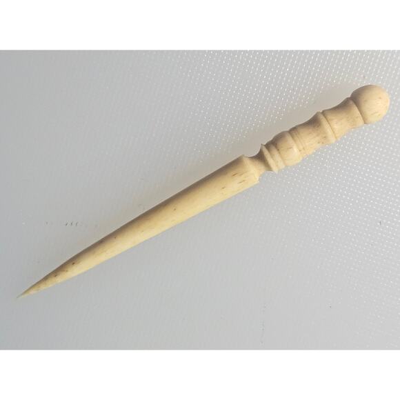 Vintage 5" Steel crochet/tatting hooks for lace and small work bone sewing awl - Picture 5 of 10